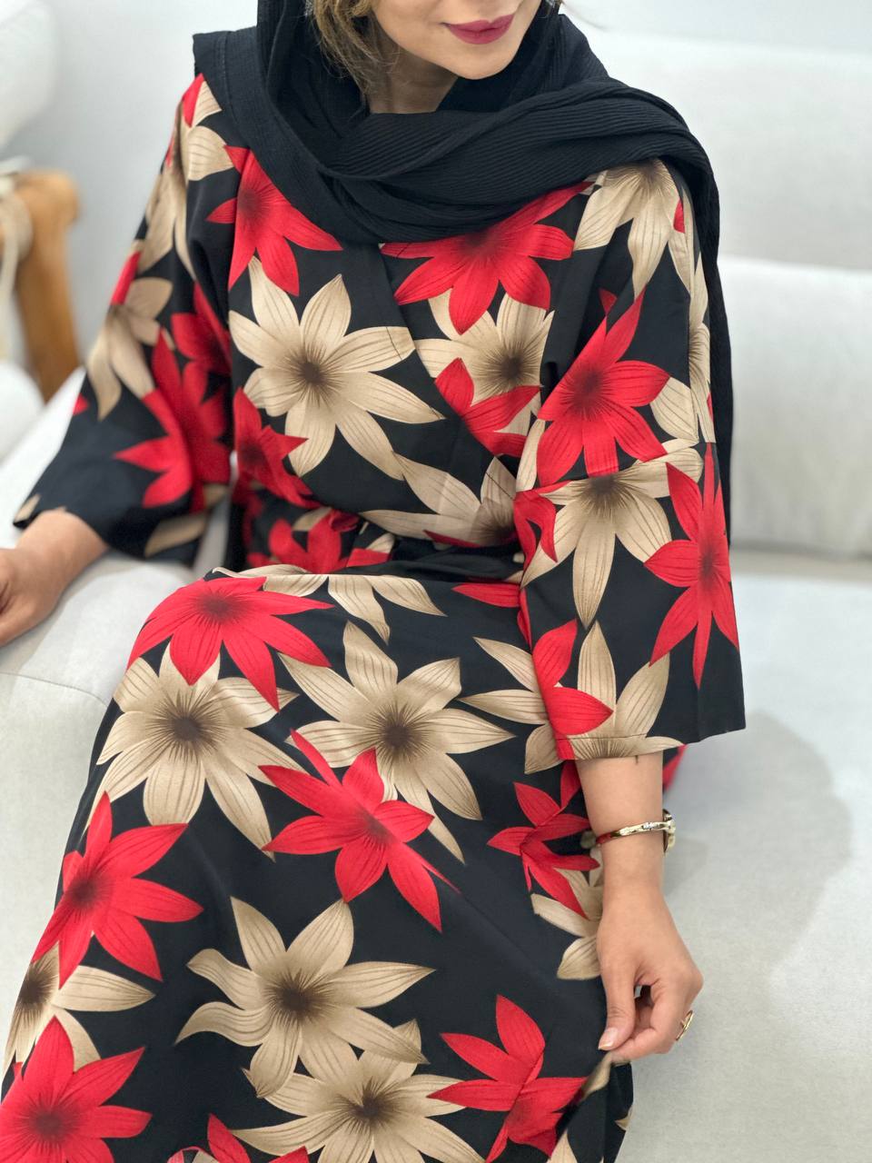 پیراهن ساحلی آفتاب رنگ ژورنال