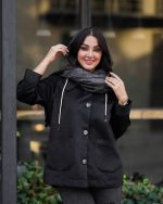 کت مخمل موهر آوینا رنگ مشکی