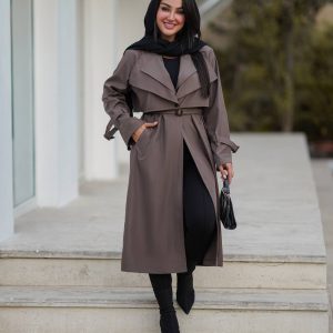 بارونی دویقه زنانه- ضد آب رنگ طوسی
