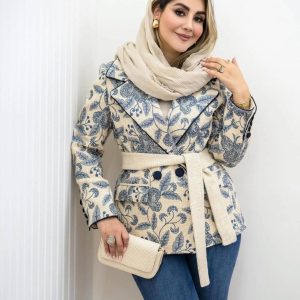 کت نوژان - کت زنانه جنس موهر اعلا رنگ ژورنال