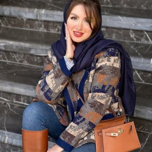 کت زنانه رامک -کت مخمل موهر رنگ ژورنال