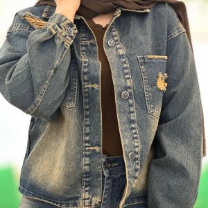 کت جین زنانه ژیکان رنگ ژورنال