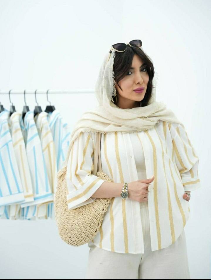 شومیز تینا رنگ زرد