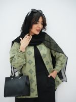 مانتو زنانه بغل بندی لرد رنگ سبز