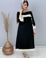 کفتان مشکی کنفی رنگ ژورنال