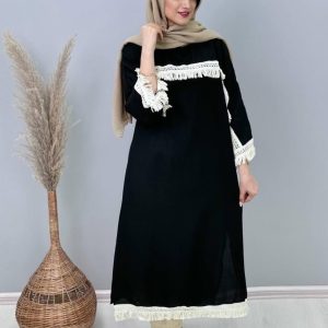 کفتان مشکی کنفی رنگ ژورنال