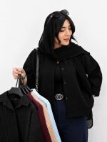 مانتو حصیری رایان رنگ مشکی