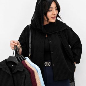 مانتو حصیری رایان رنگ مشکی
