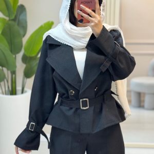ست کت شلوار بارلین رنگ مشکی