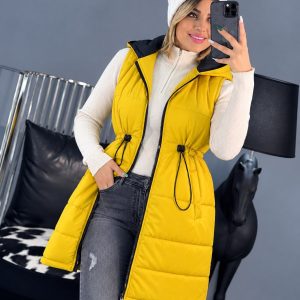 پافر دخترانه ساشا رنگ خردلی